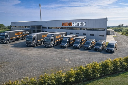 Frota de transporte para eventos Audiomatrix